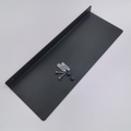 Black Heavy-Duty Coated Steel Wall-Mounted Industrial Design Bathroom Kitchen Display Decorative Easter Linear Floating Shelf