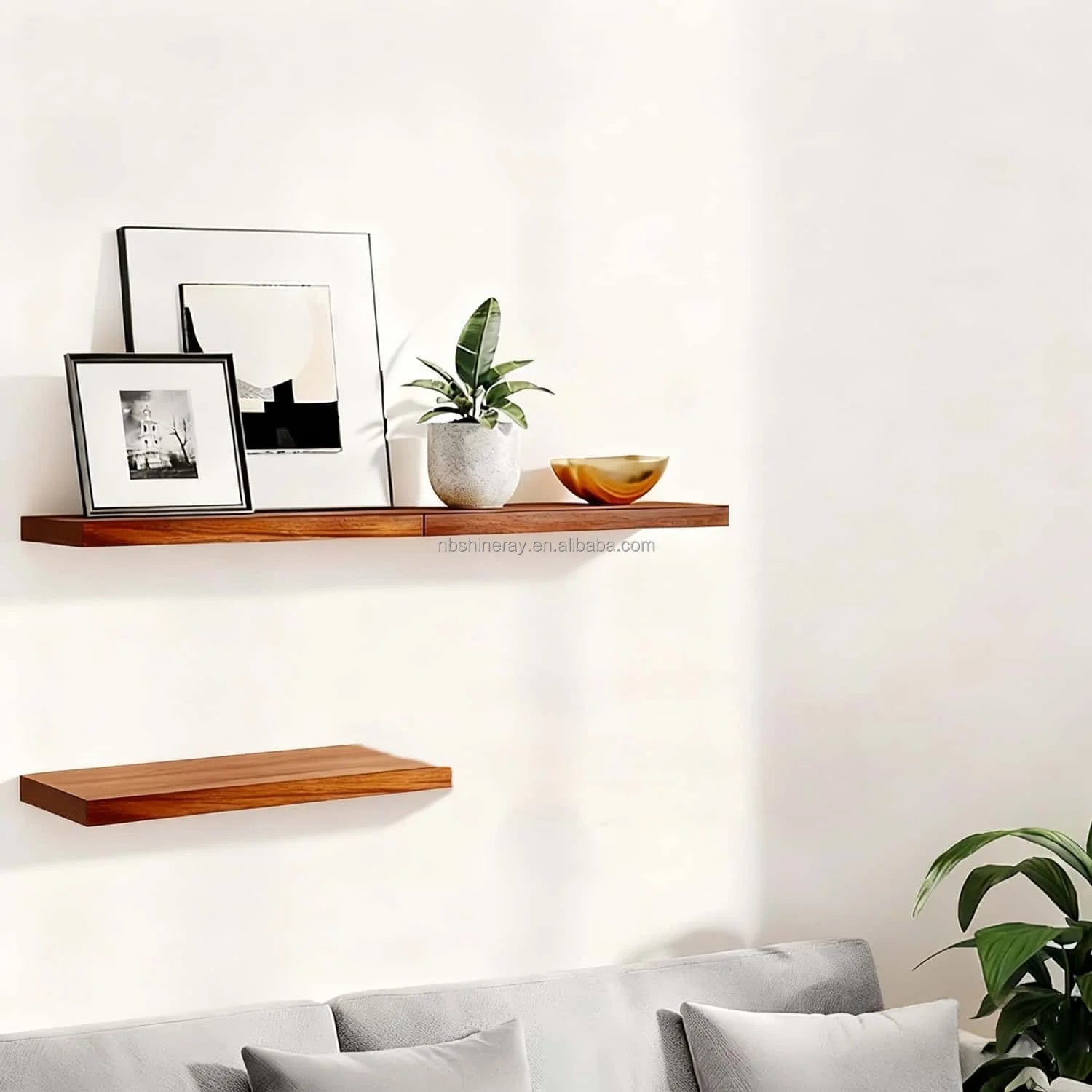 3 Tier Brown White Black Wood Art Deco Wall Shelves Invisible Brackets Jewelry Decor Shelf Home Decor Floating Shelves Bedroom