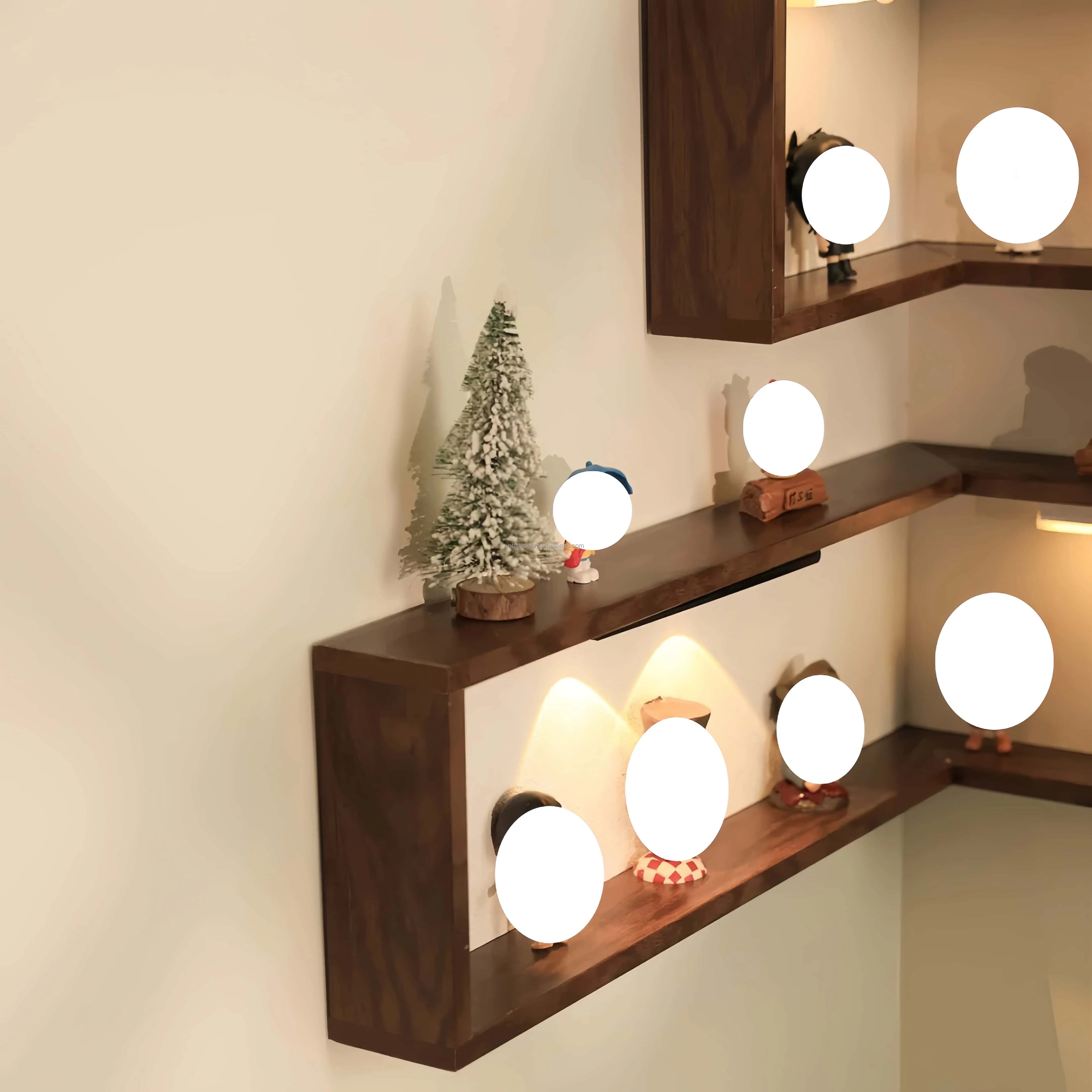 Wall Decor & Organizer 90 Degree Corner Shelf Wall Mounted - Floating Corner Storage Shelf for Living Room