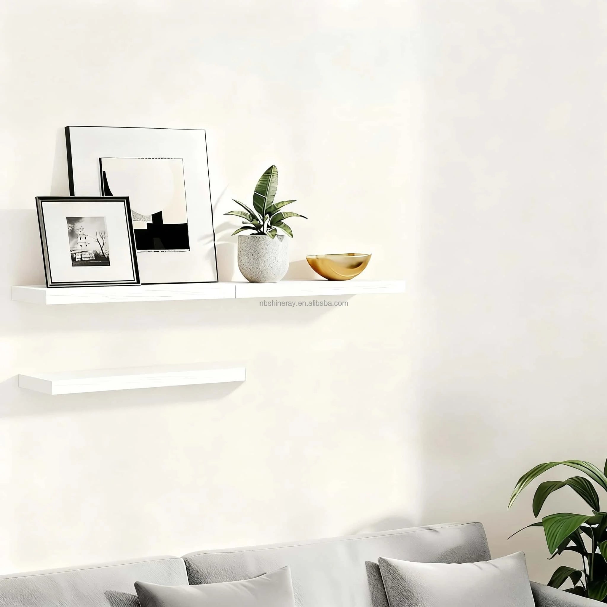 3 Tier Brown White Black Wood Art Deco Wall Shelves Invisible Brackets Jewelry Decor Shelf Home Decor Floating Shelves Bedroom