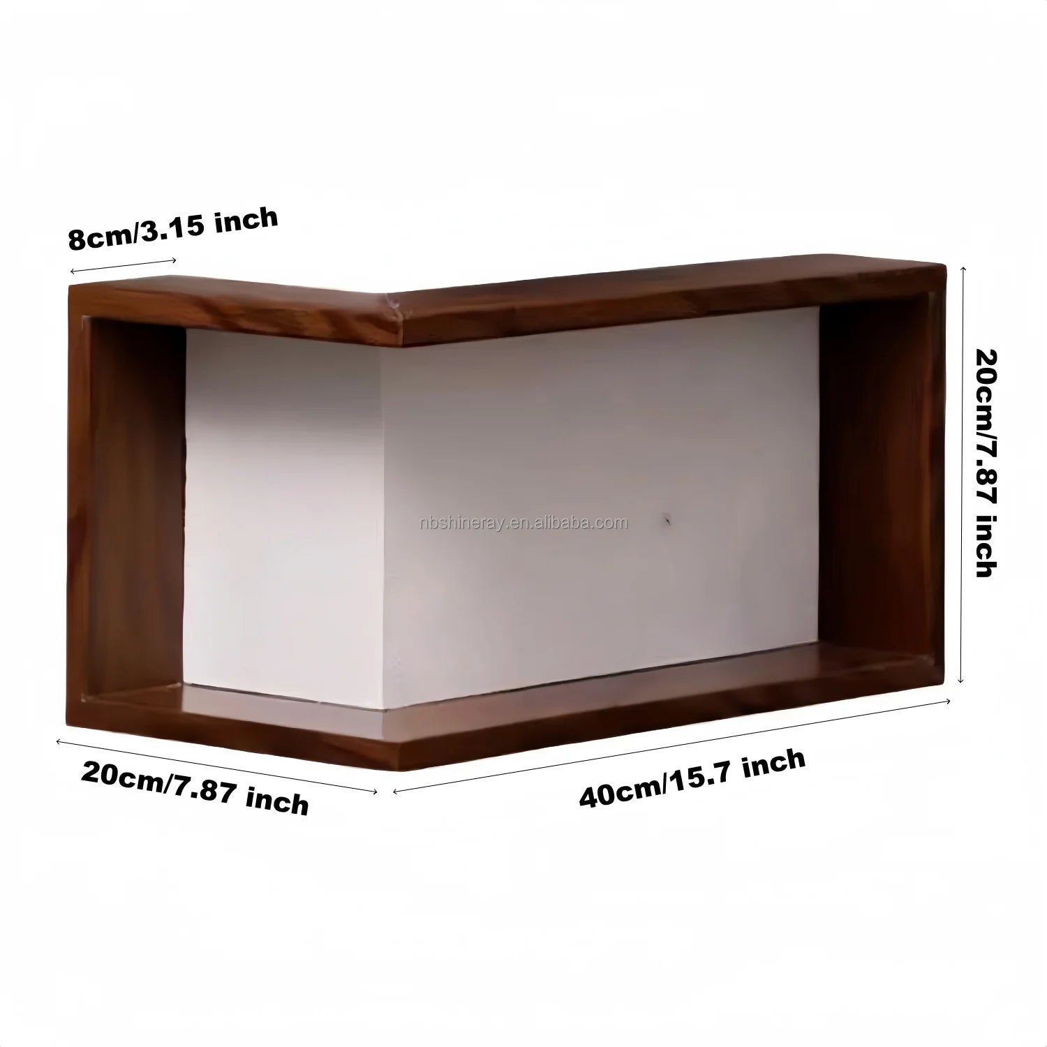 Wall Decor & Organizer 90 Degree Corner Shelf Wall Mounted - Floating Corner Storage Shelf for Living Room