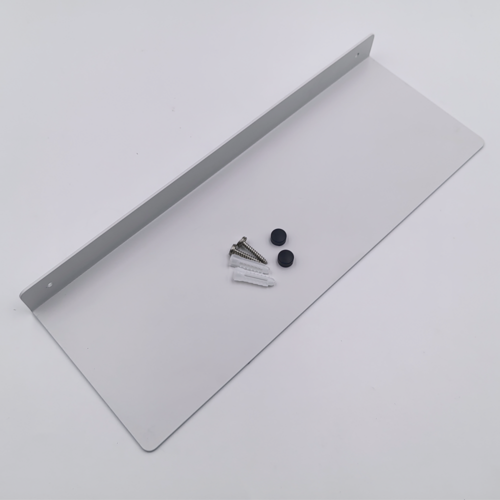 Black Heavy-Duty Coated Steel Wall-Mounted Industrial Design Bathroom Kitchen Display Decorative Easter Linear Floating Shelf